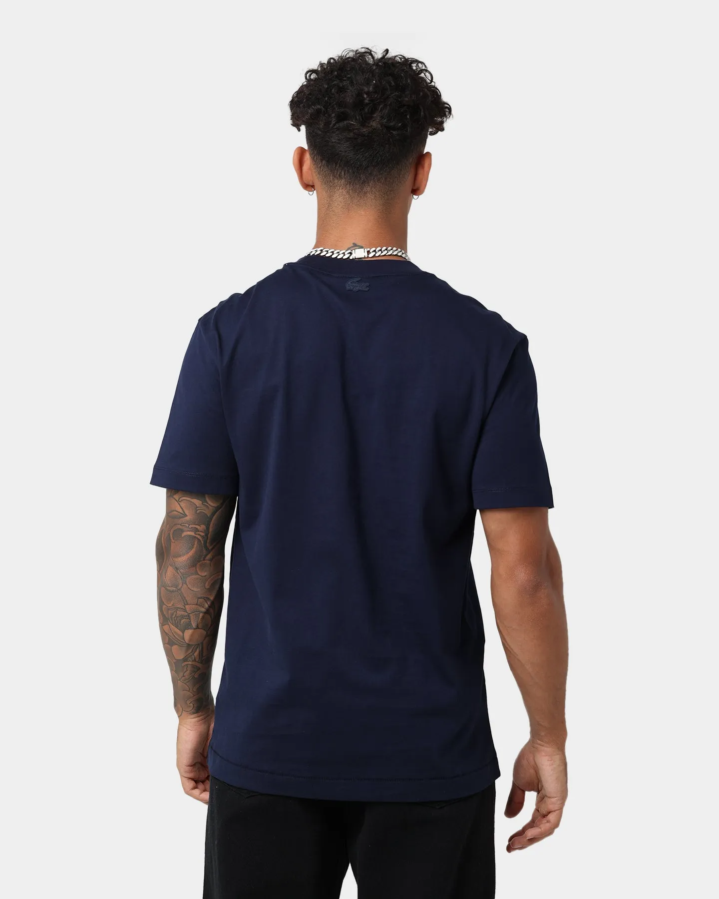 Lacoste Creative Patterns T-Shirt Navy Blue