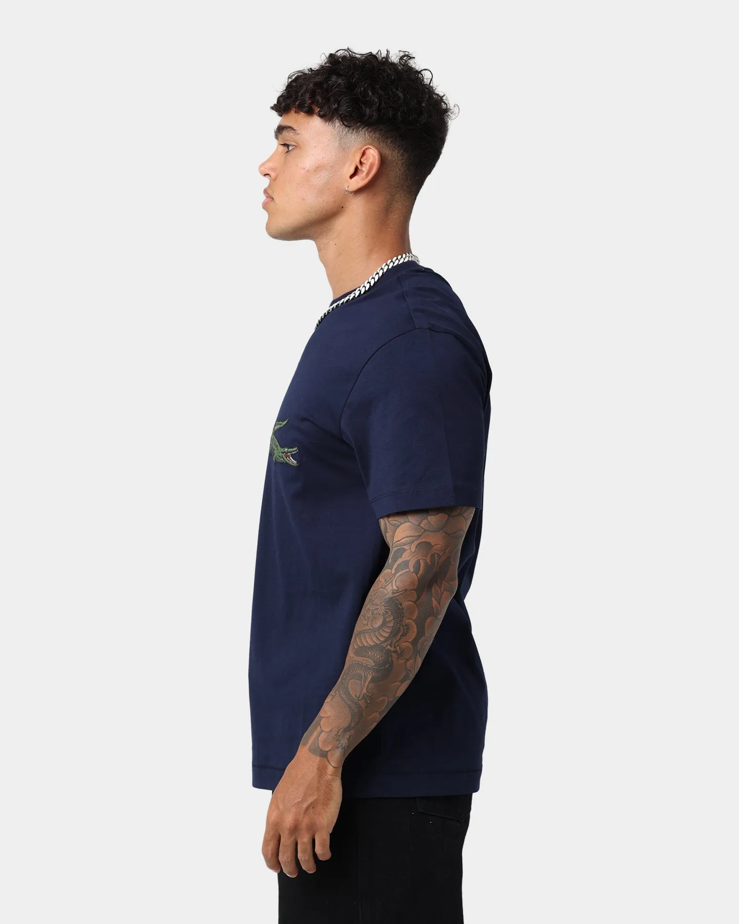 Lacoste Creative Patterns T-Shirt Navy Blue