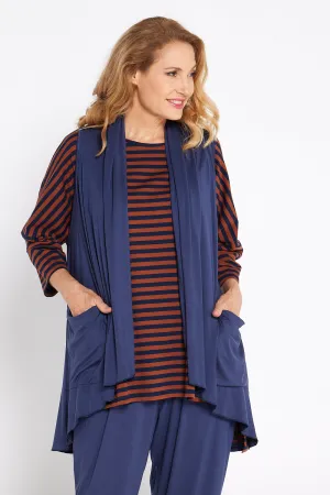 Loni Bamboo Vest - Navy