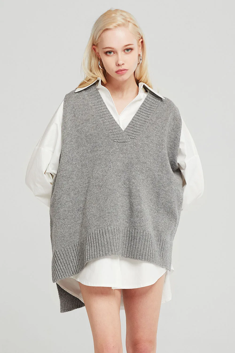 Lyla Oversized Knit Vest