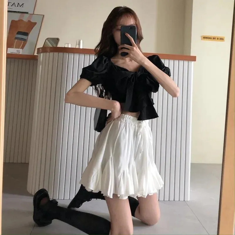 Mini Skirts Women Solid Minimalist Empire Leisure Summer All-match Stylish Student Korean Style Elegant Streetwear Chic College