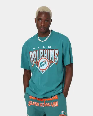 Mitchell & Ness Metallic Shadow T-Shirt Faded Teal