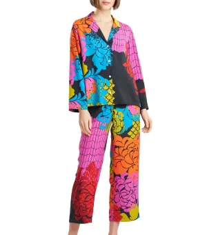 Rimini Notch PJ Set Black Multi