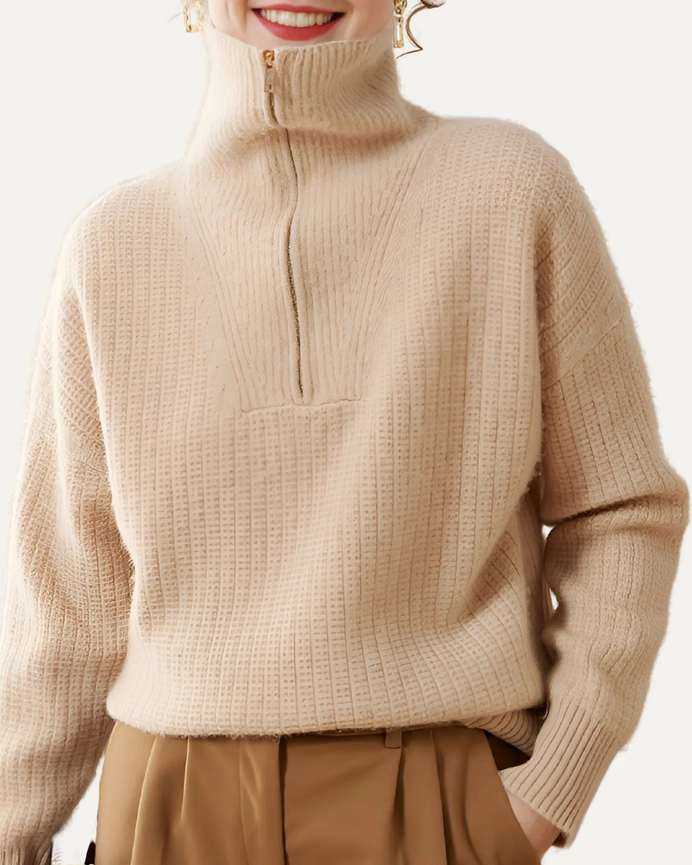 Rosa Cashmere Sweater ZIP