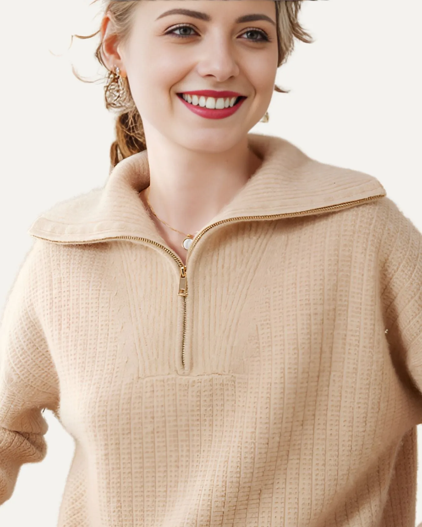 Rosa Cashmere Sweater ZIP