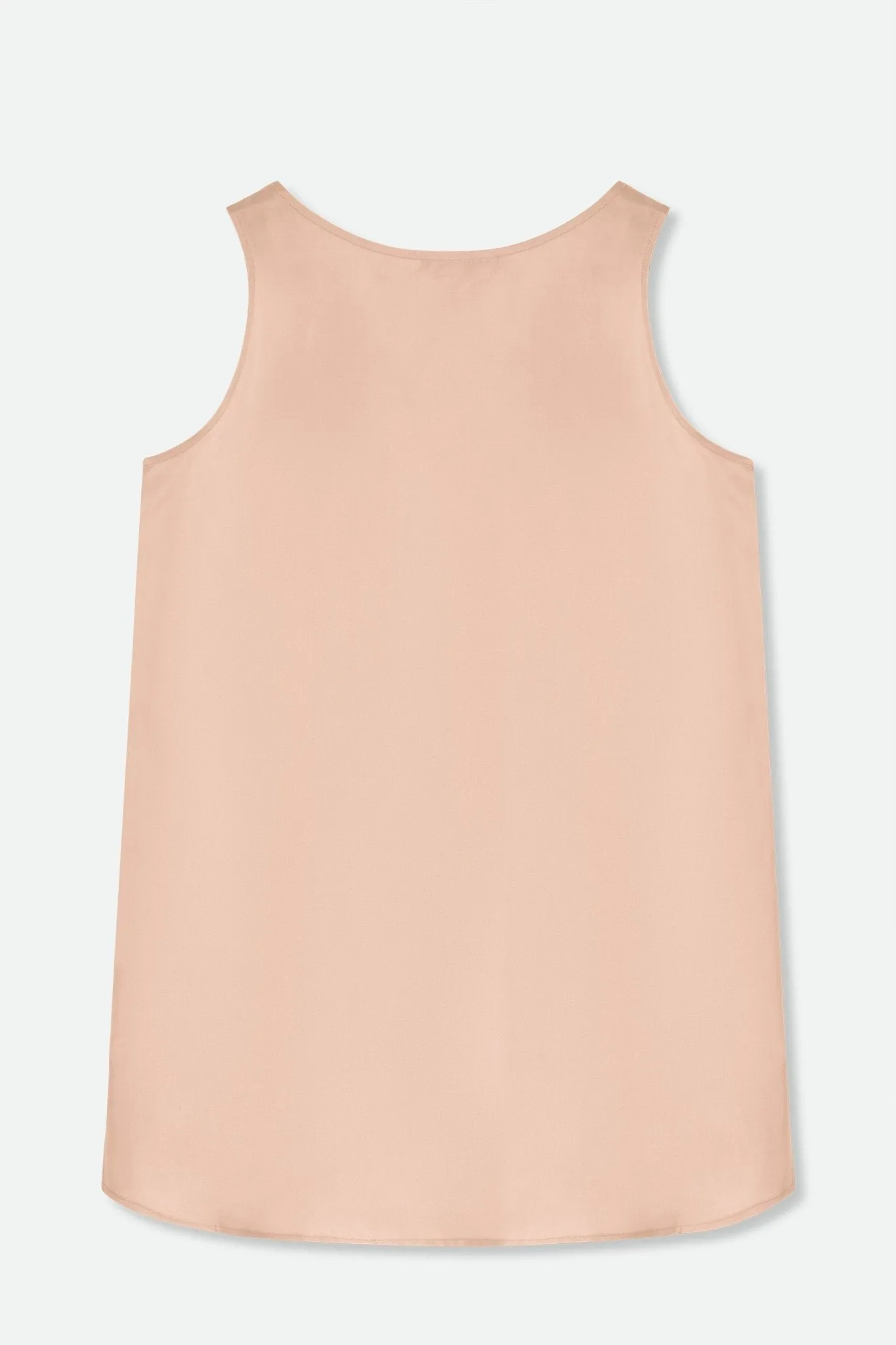 SABINA SILK TWILL TANK TOP IN ROSE BEIGE