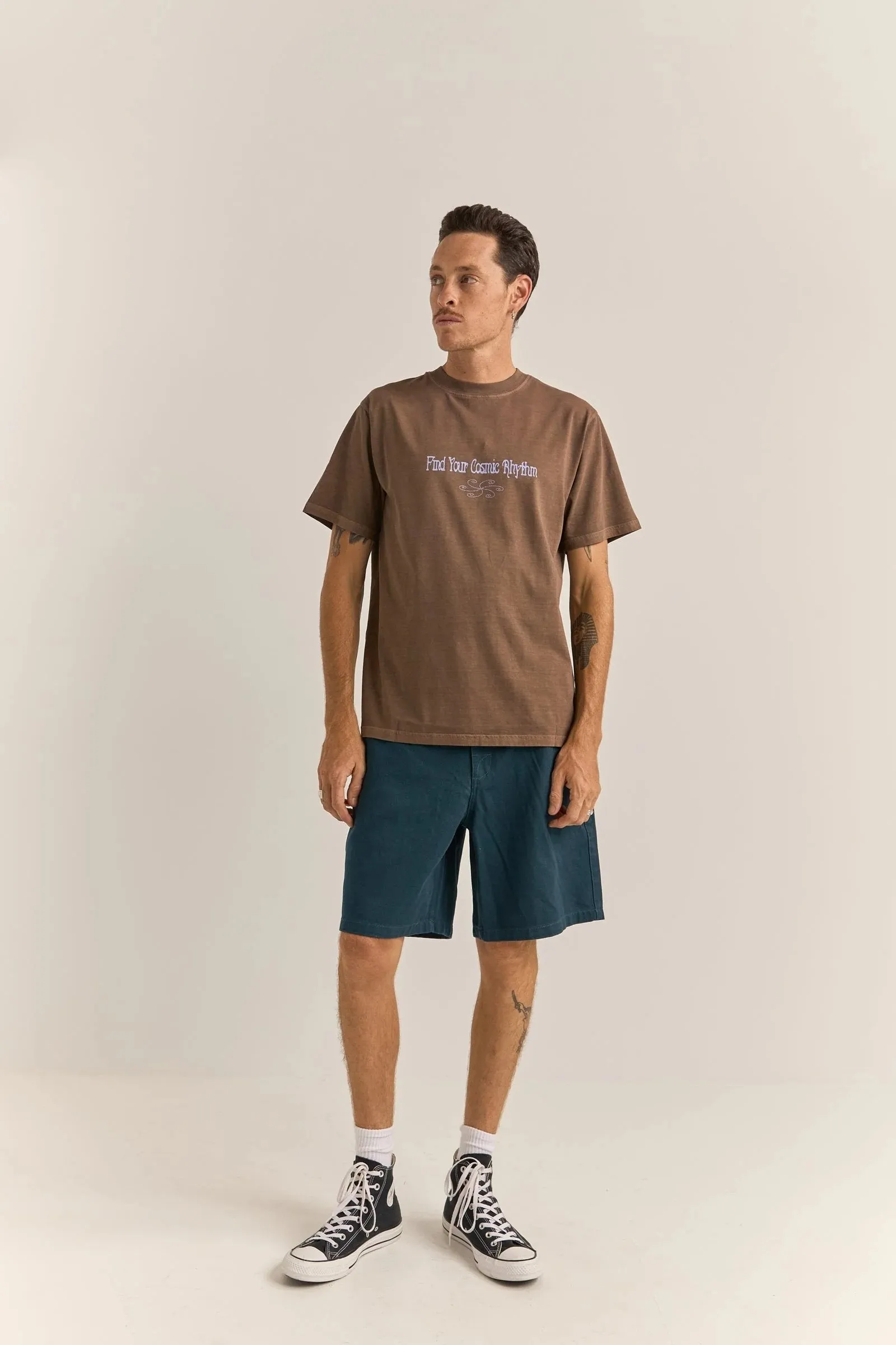 Star Vintage Short Sleeve T-Shirt Brown