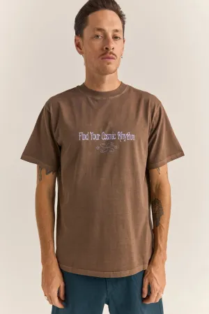 Star Vintage Short Sleeve T-Shirt Brown