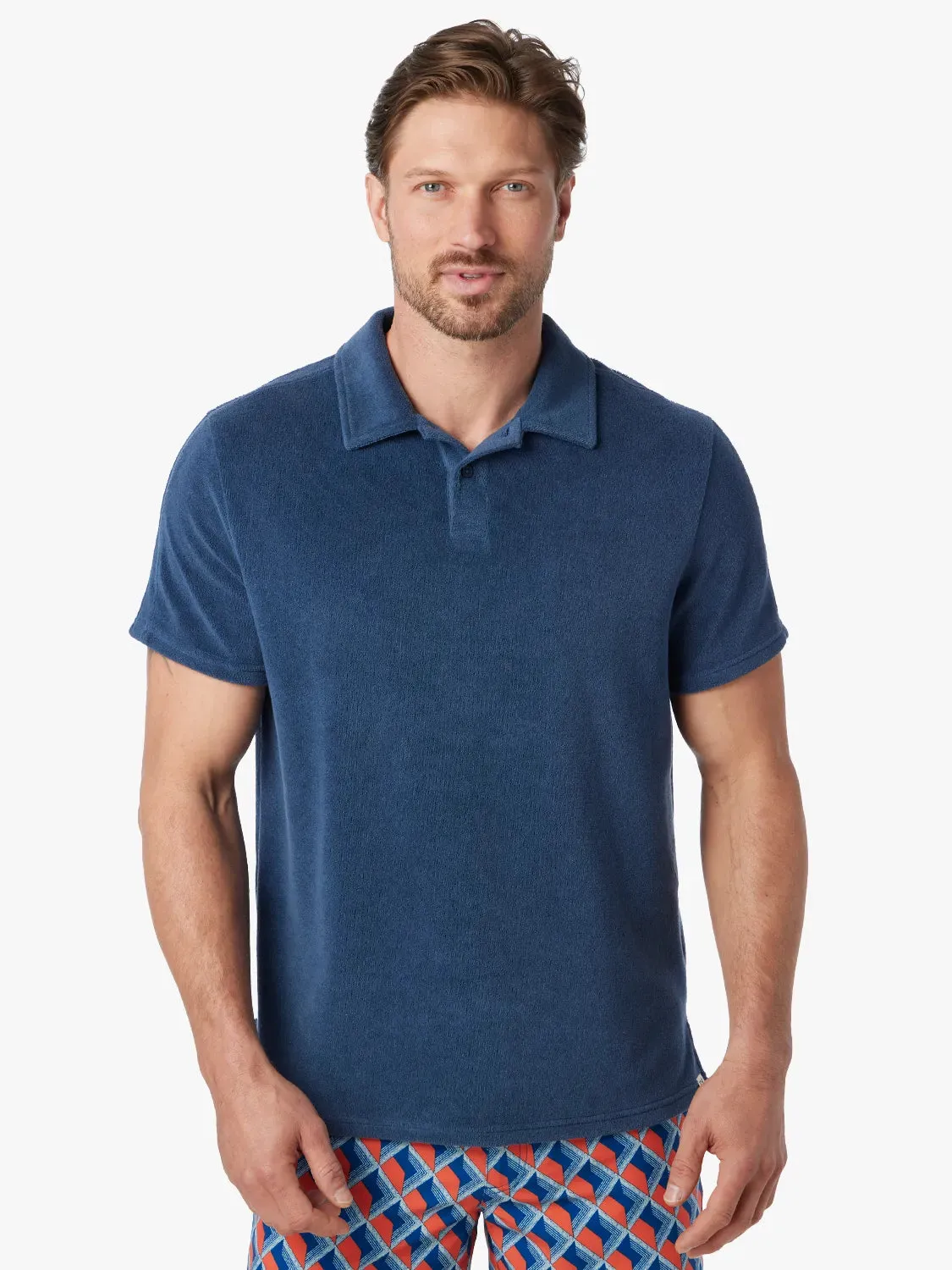 The Ravello Terry Polo | Navy