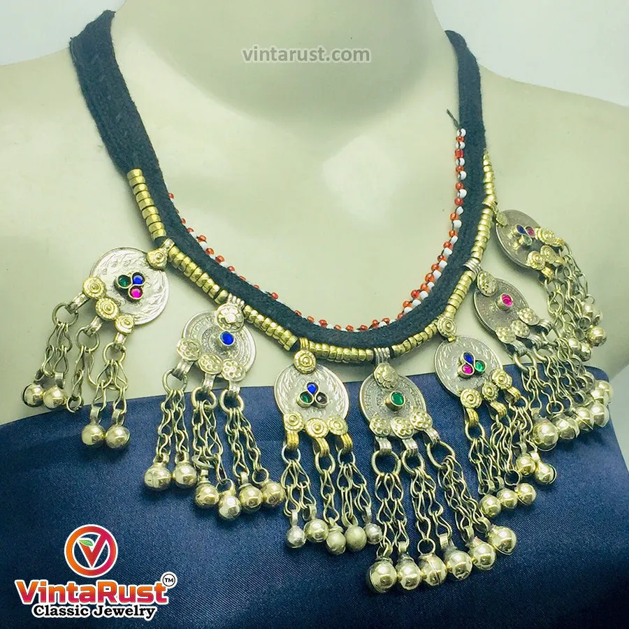 Traditional Statement Vintage Coins Choker Necklace