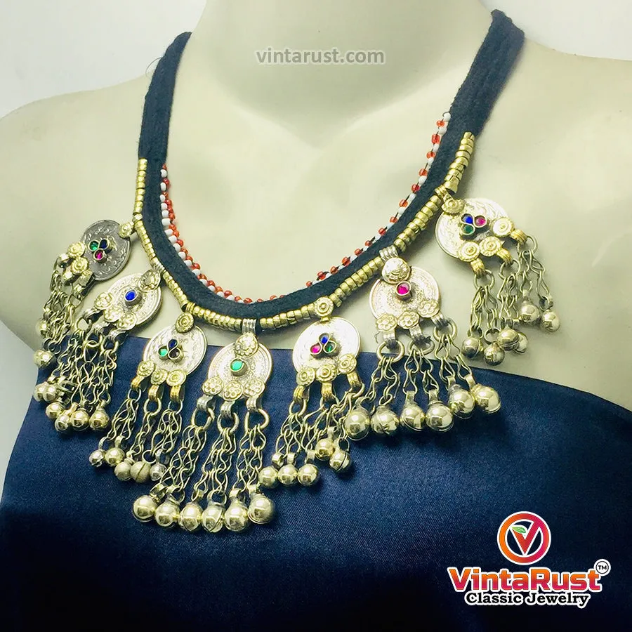 Traditional Statement Vintage Coins Choker Necklace