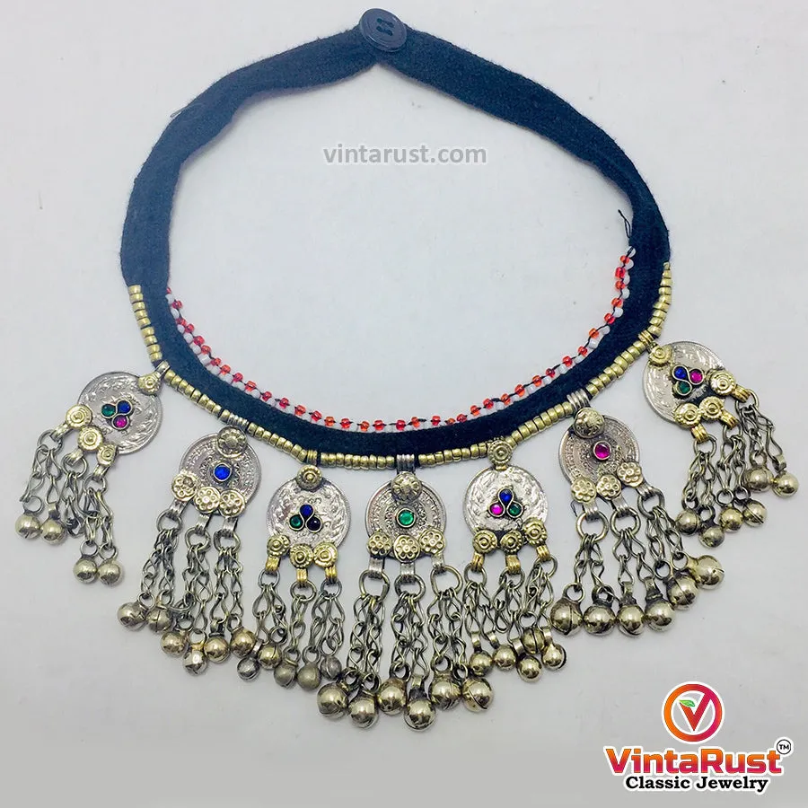 Traditional Statement Vintage Coins Choker Necklace