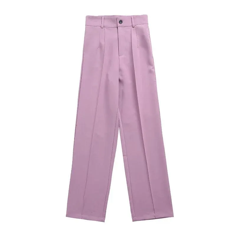 Vintage Chic High-Waist Pants: Modern Office Style Essentials