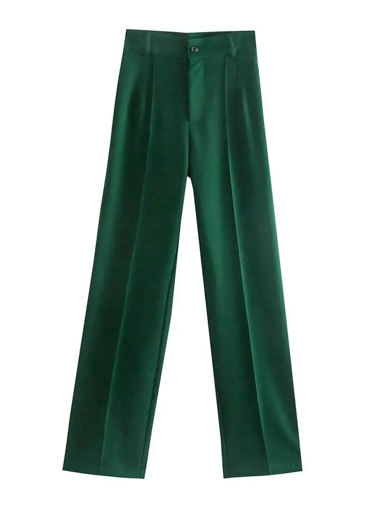 Vintage Chic High-Waist Pants: Modern Office Style Essentials