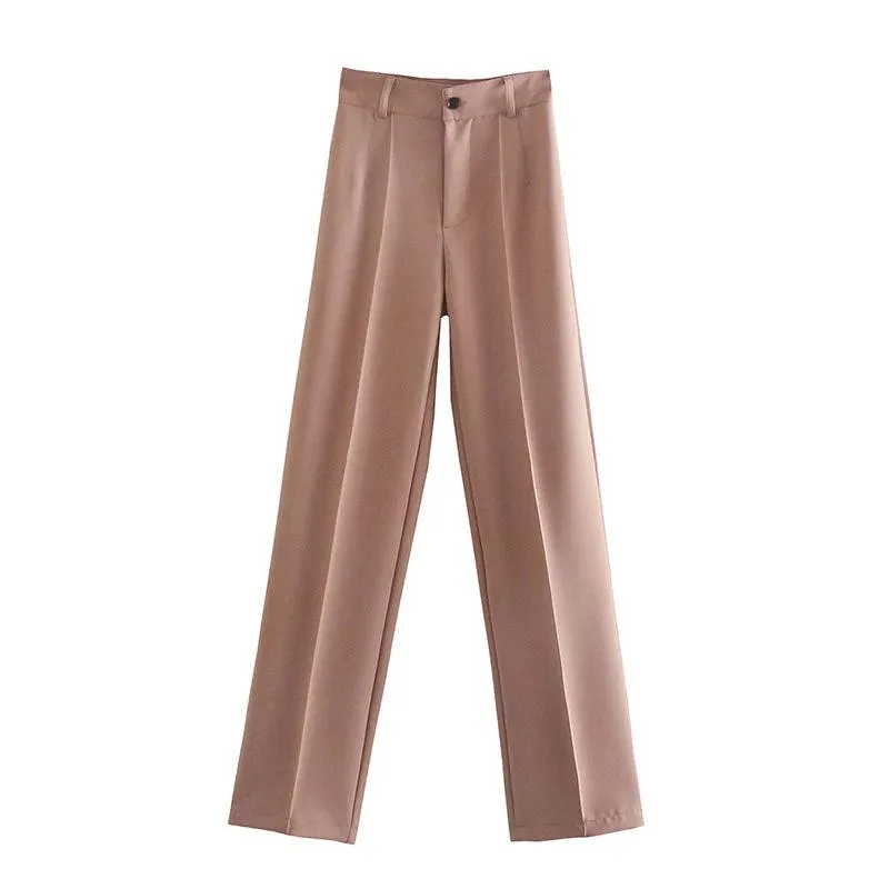 Vintage Chic High-Waist Pants: Modern Office Style Essentials