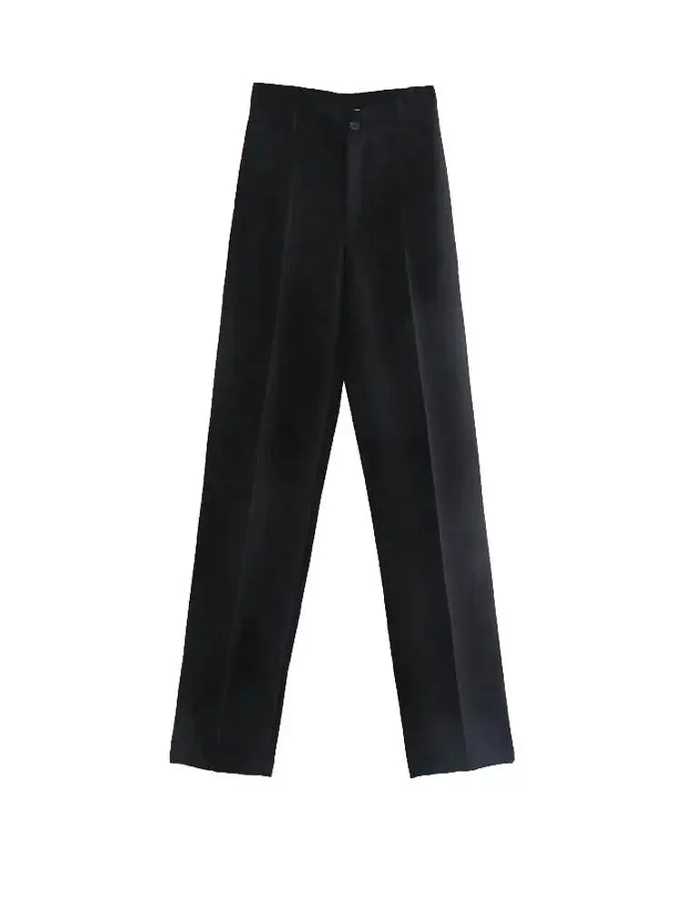 Vintage Chic High-Waist Pants: Modern Office Style Essentials