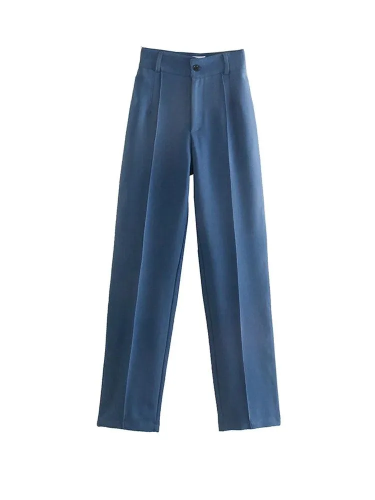 Vintage Chic High-Waist Pants: Modern Office Style Essentials