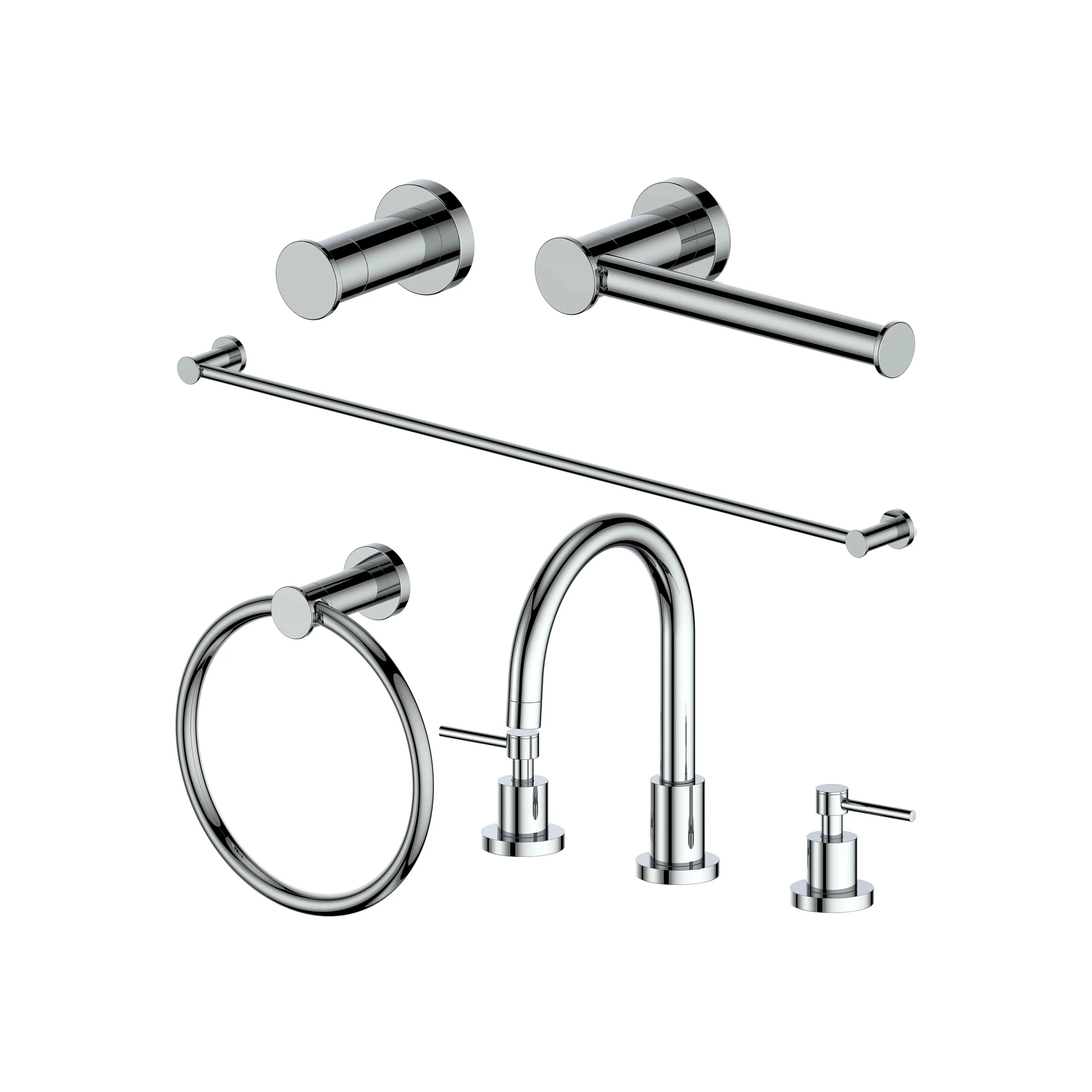 Z-line Bathroom Hardware Sets model 5BP-EMBYACCF-CH